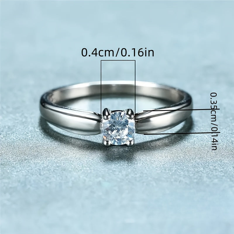Serelina | Women's Classic Zirconia Ring | Silver