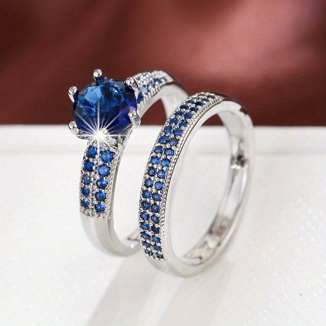 Eloria | Women's Elegant Zirconia Ring Set | Gold