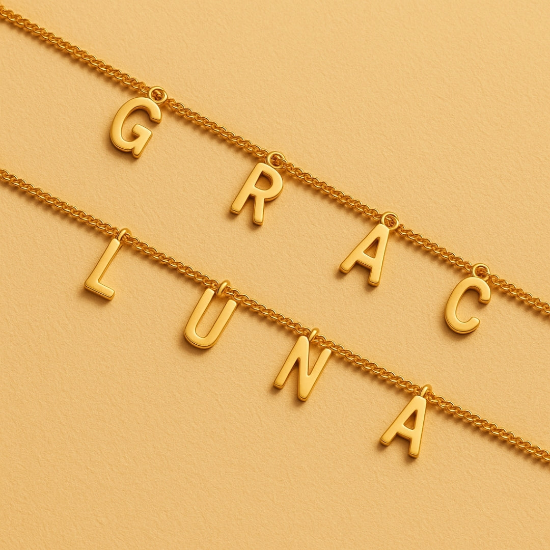 Classic Customized Golden Name Necklace