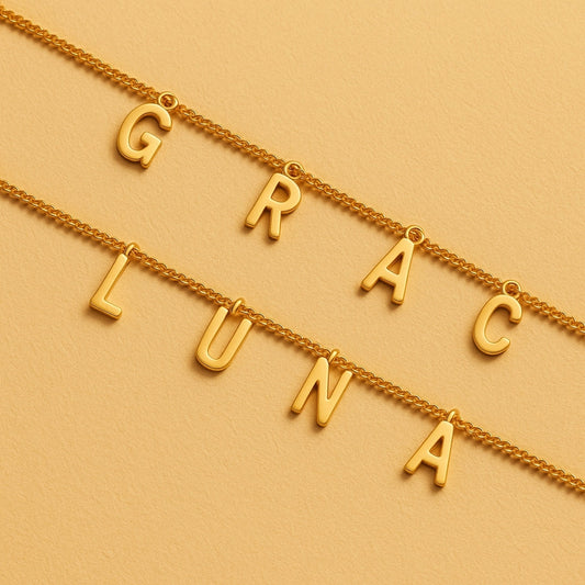 Classic Customized Golden Name Necklace
