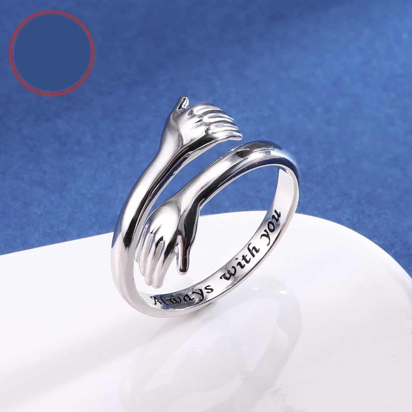 Liora | Women's Adjustable Hugging Ring | Silver