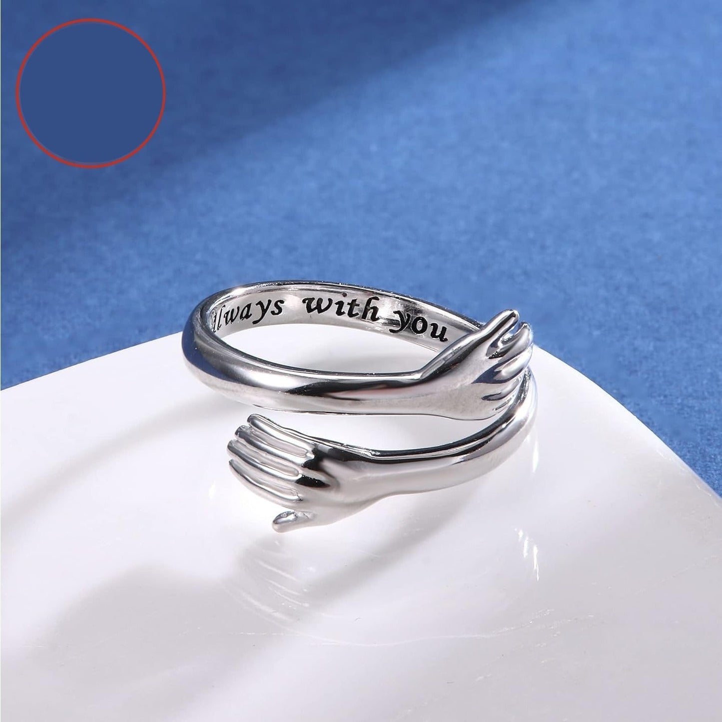 Liora | Women's Adjustable Hugging Ring | Silver