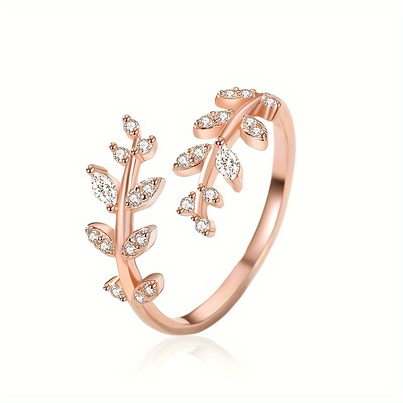 Sylviane | Ladies elegant vine-shaped ring | Silver