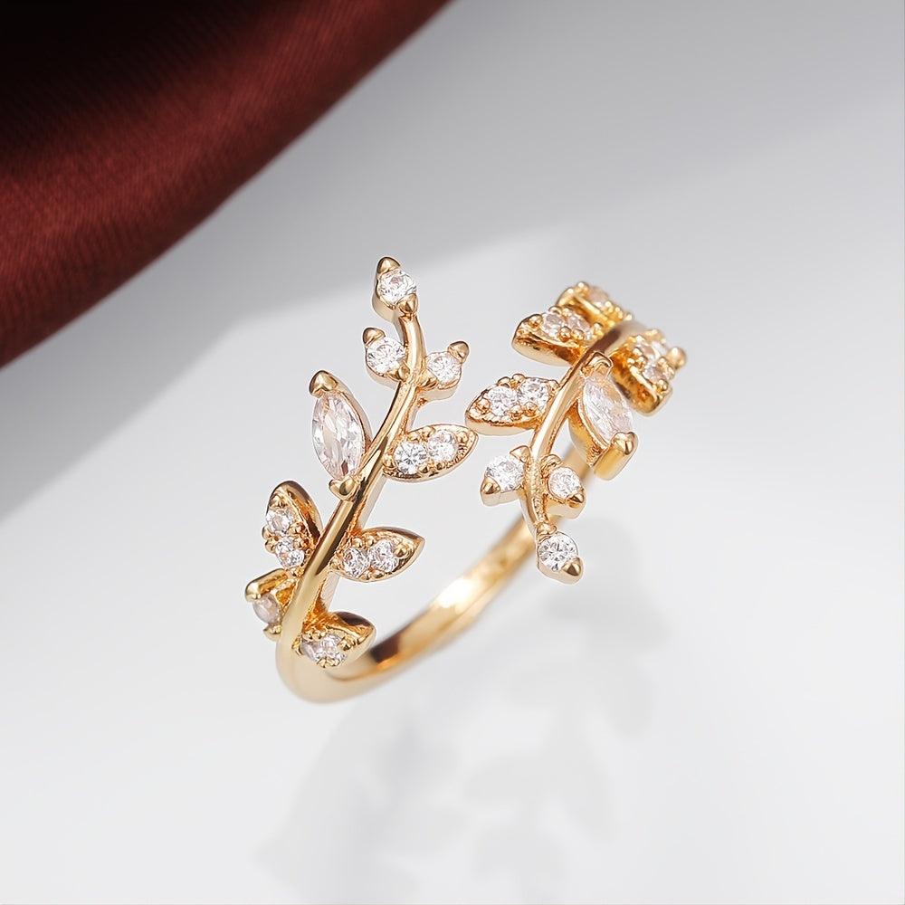 Sylviane | Ladies elegant vine-shaped ring | Silver