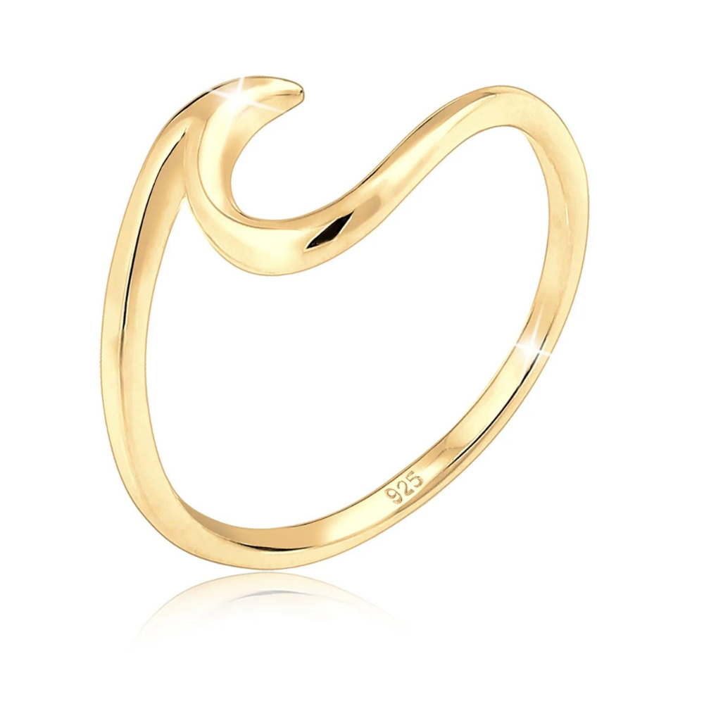 BlueImagination | Ring | Elegant Wave-shaped Design