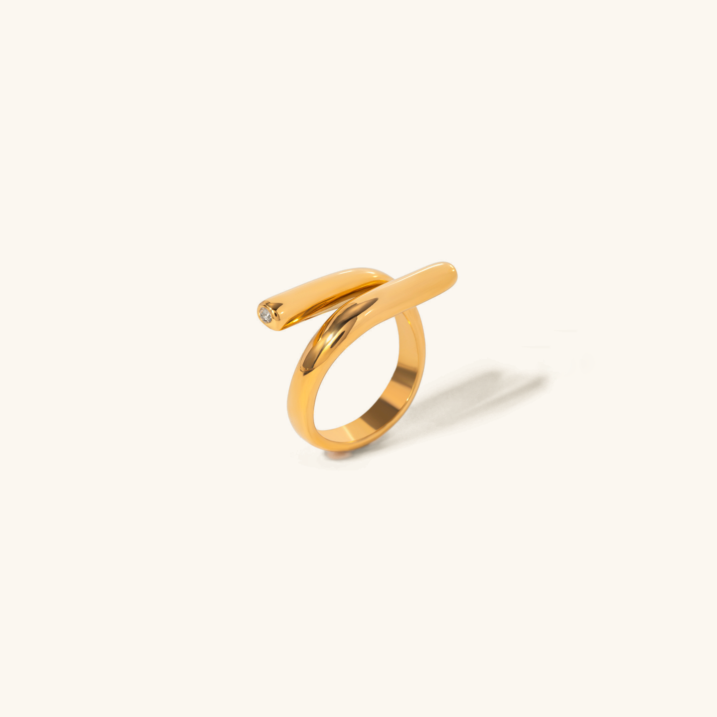 Parallel Gold Ring | Ring Elegant | Stylish Unique