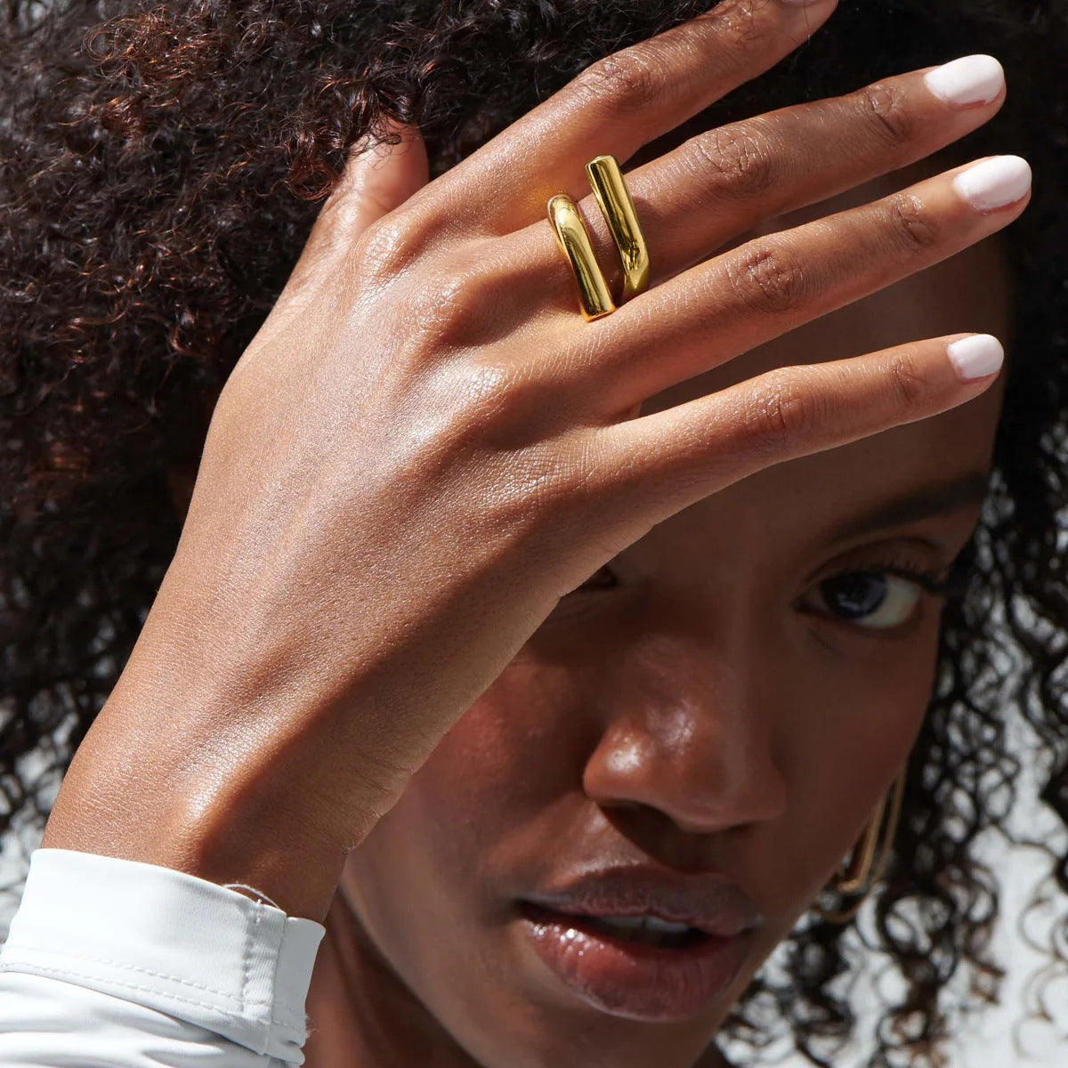 Parallel Gold Ring | Ring Elegant | Stylish Unique