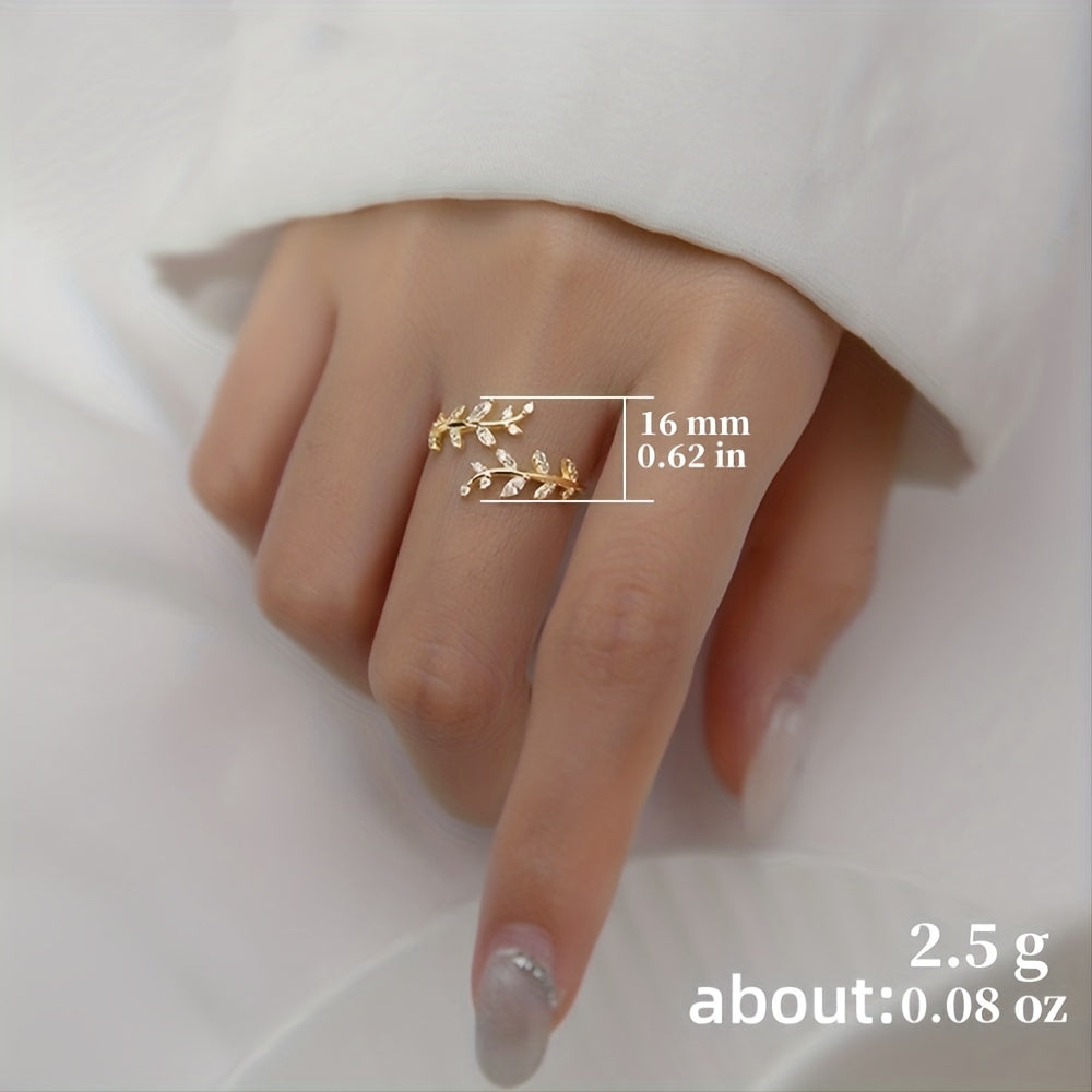 Sylviane | Ladies elegant vine-shaped ring | Silver