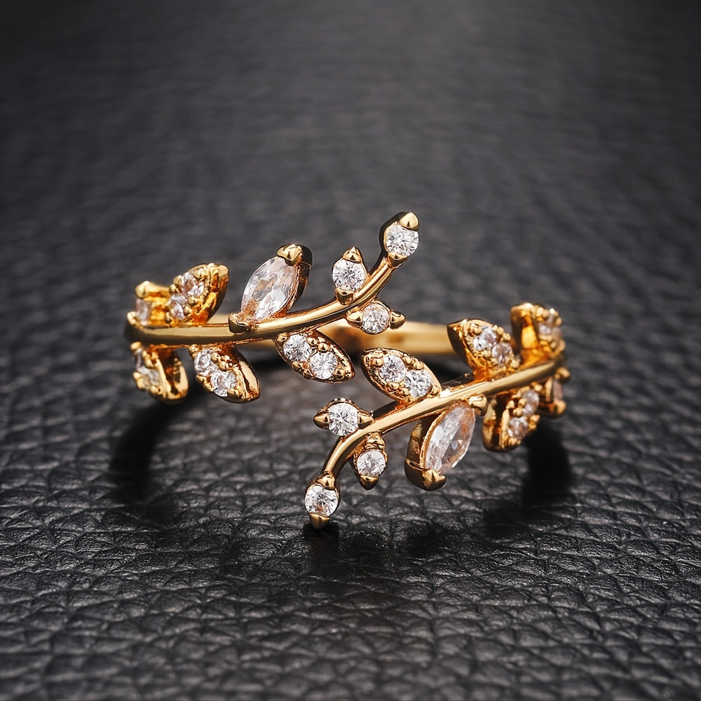 Sylviane | Ladies elegant vine-shaped ring | Silver