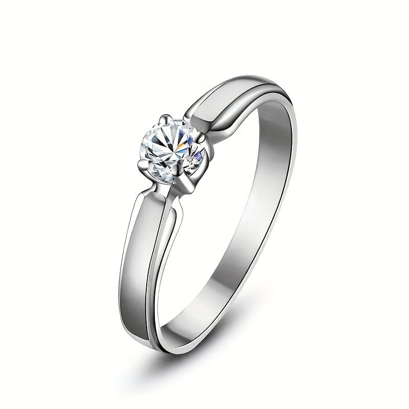 Serelina | Women's Classic Zirconia Ring | Silver