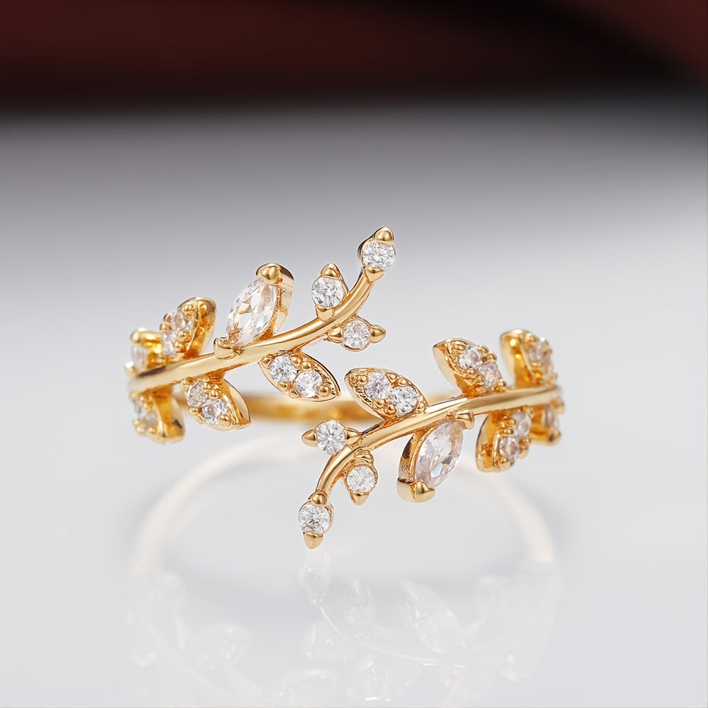 Sylviane | Ladies elegant vine-shaped ring | Silver