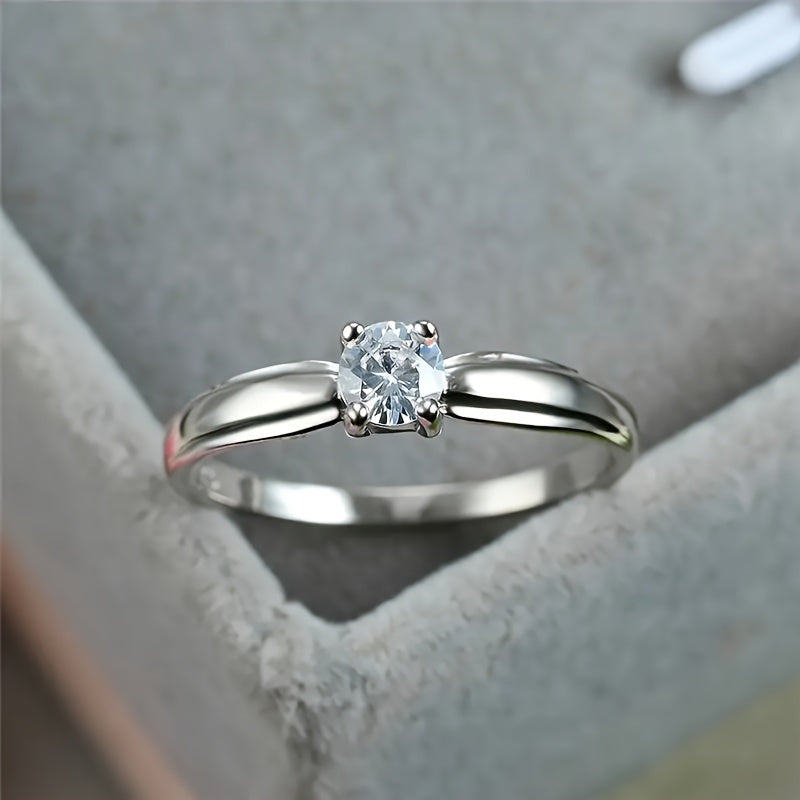Serelina | Women's Classic Zirconia Ring | Silver