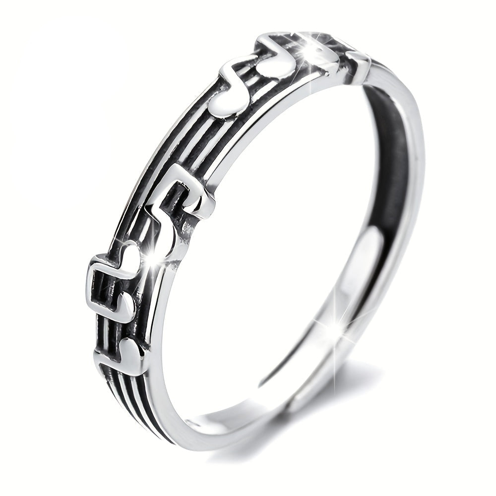 Melina | Ladies musical design ring | Silver