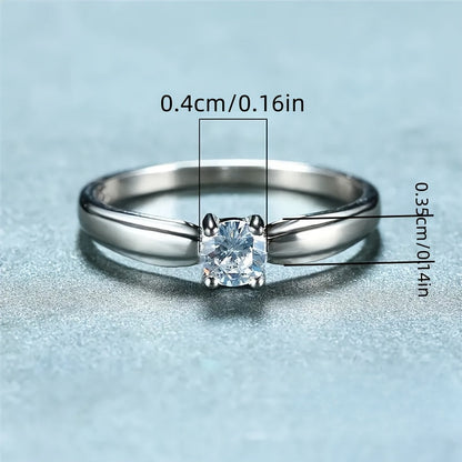Serelina | Women's Classic Zirconia Ring | Silver