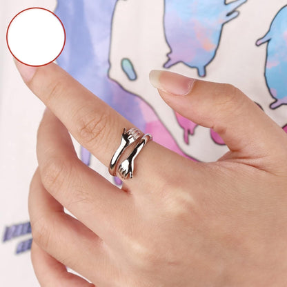 Liora | Women's Adjustable Hugging Ring | Silver