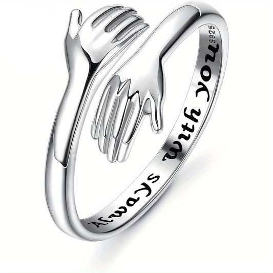 Liora | Women's Adjustable Hugging Ring | Silver