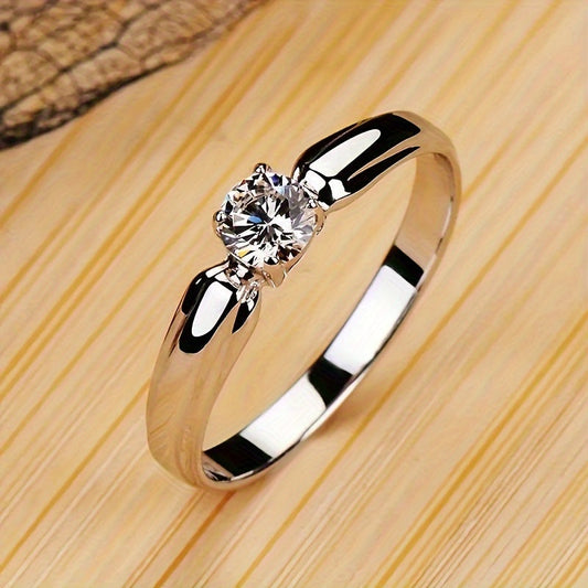Serelina | Women's Classic Zirconia Ring | Silver