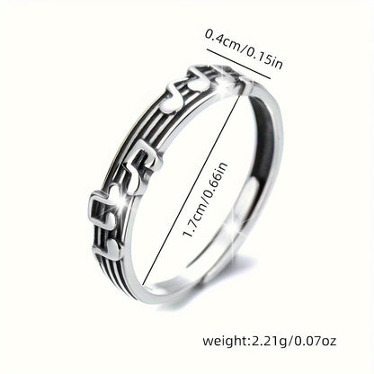 Melina | Ladies musical design ring | Silver