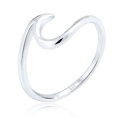 BlueImagination | Ring | Elegant Wave-shaped Design