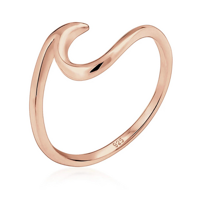 BlueImagination | Ring | Elegant Wave-shaped Design