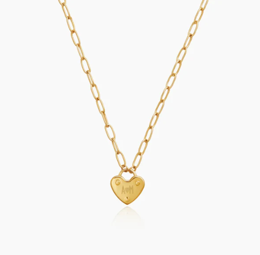 Locked Love Golden Necklace