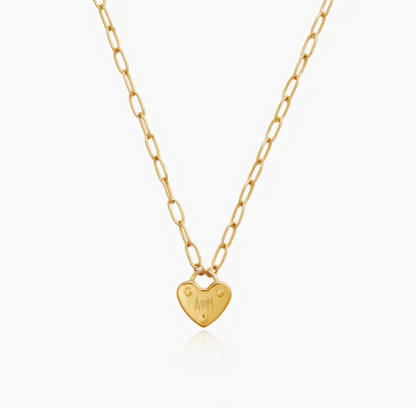Locked Love Golden Necklace