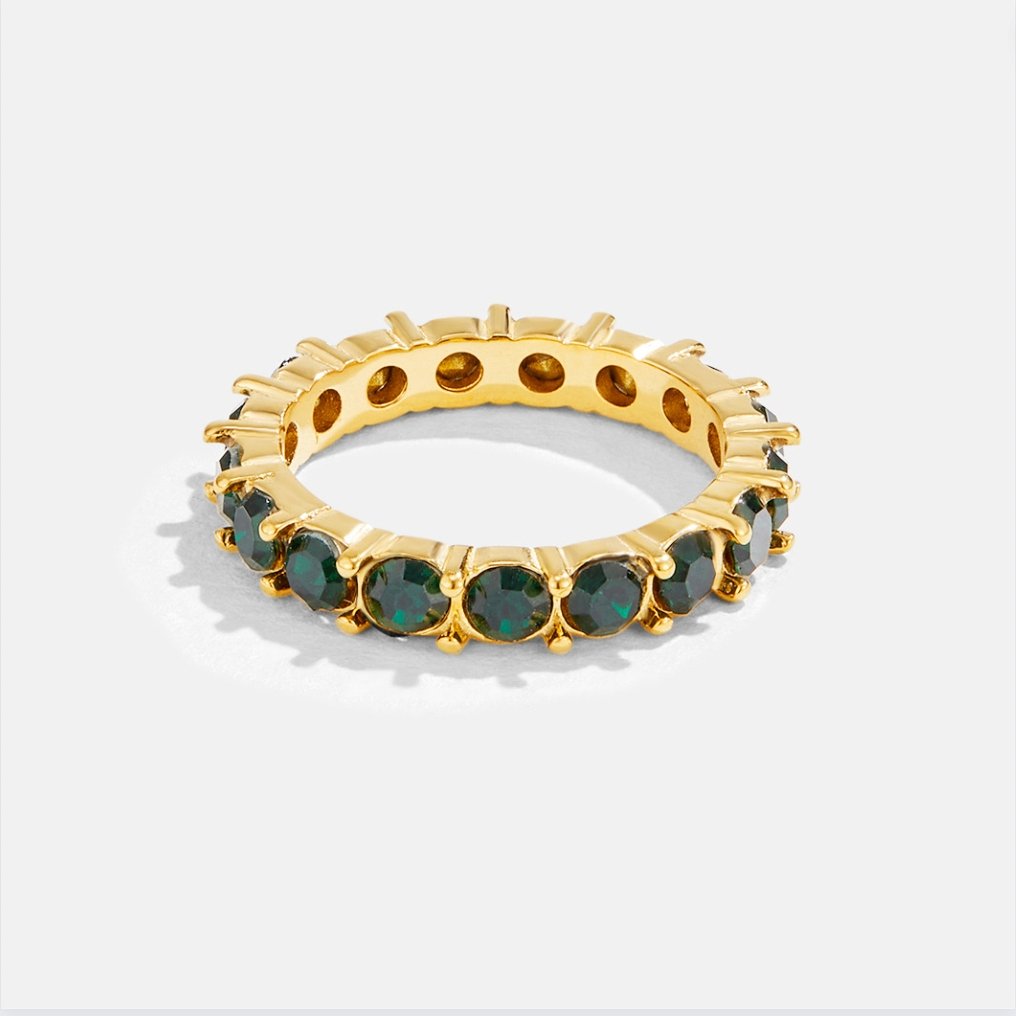 Emerald beauty crystal ring | sparkling ring | enchanting
