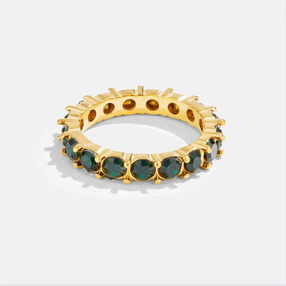Emerald beauty crystal ring | sparkling ring | enchanting