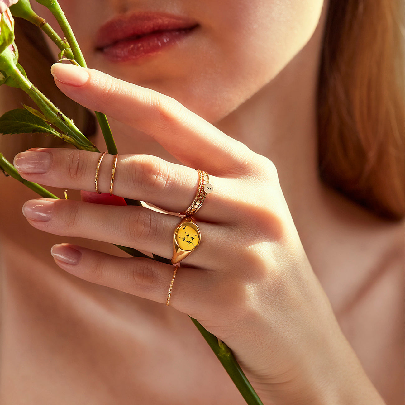 GlamourBloom | Pearl Ring | Timeless Elegant