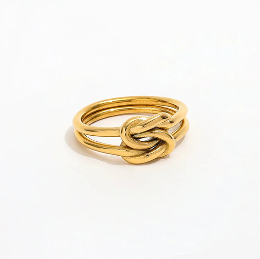 The Celeste Double Knot Ring