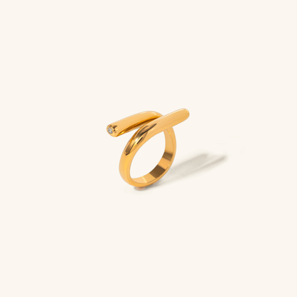 Parallel Gold Ring | Ring Elegant | Stylish Unique