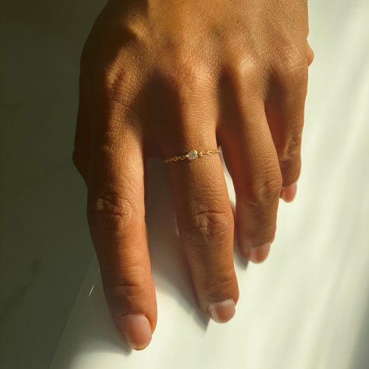 Sparkling Allure | minimalist ring | stylish