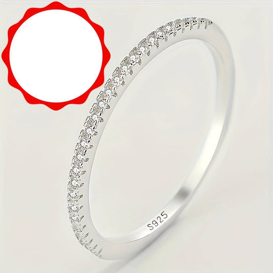 Serina | Ladies refined wedding ring with semi-circle shape | Silver