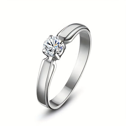 Serelina | Women's Classic Zirconia Ring | Silver