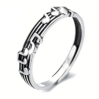 Melina | Ladies musical design ring | Silver