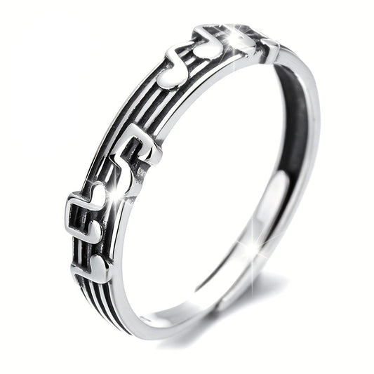 Melina | Ladies musical design ring | Silver