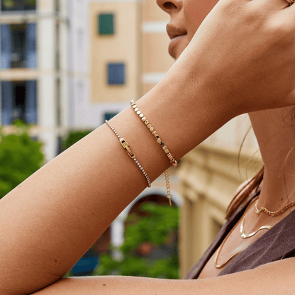 Lexi Gold Cube Bracelet