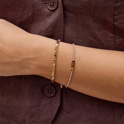 Lexi Gold Cube Bracelet