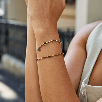 Neri Gold Disc Bracelet